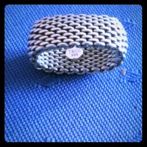 Tiffany somerset mesh ring size 6