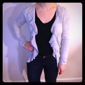 Ruffled Cardigan