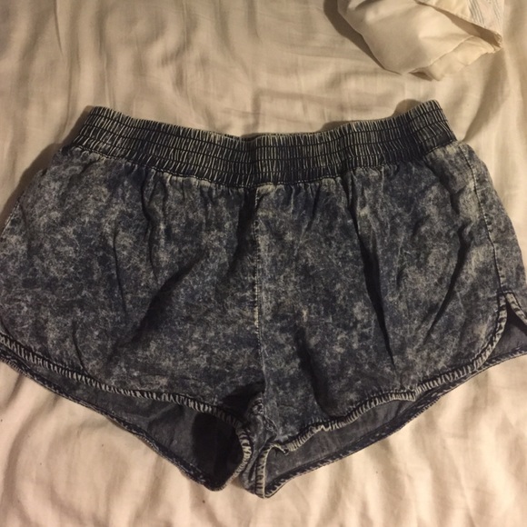 Cloth Acid Wash Shorts