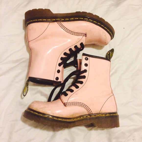 Dr. Martens Shoes - *RARE* Dr. Martens Pastel Pink Pascal Combat Boots Dr. Martens Shoes - *RARE* Dr. Martens Pastel Pink Pascal Combat Boots