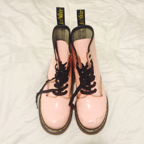 Dr. Martens Shoes - *RARE* Dr. Martens Pastel Pink Pascal Combat Boots Dr. Martens Shoes - *RARE* Dr. Martens Pastel Pink Pascal Combat Boots