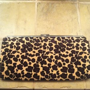 Leopard print clutch