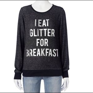 Eat Glitter For Breakfast lightweight sweater