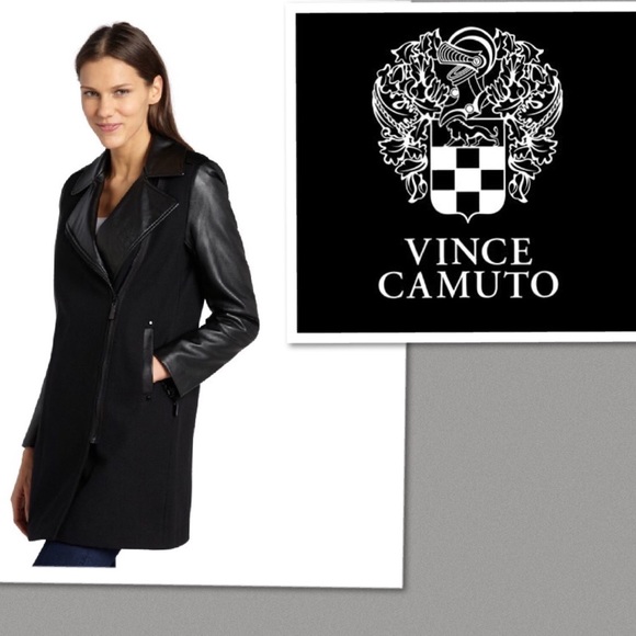 🎀SUPERSALE🎀Vince Camuto wool blend/faux zip coat - Picture 1 of 4