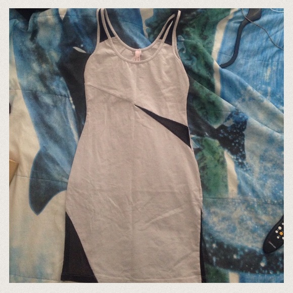 Urban Outfitters gray fitted dress