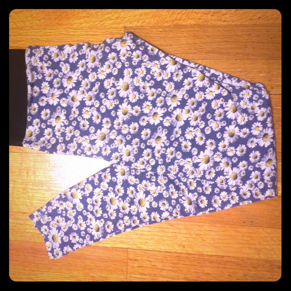 Floral Print Daisy Leggings