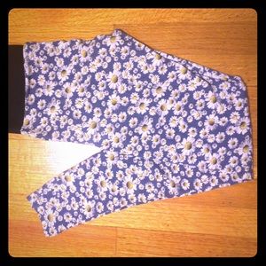 Floral Print Daisy Leggings