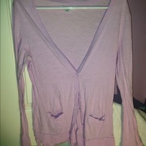 Light purple cardigan from American Eagle