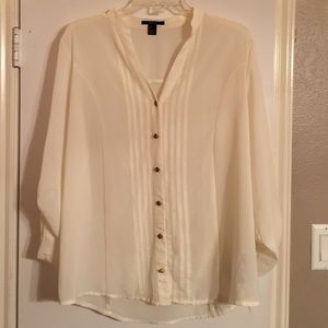Breathable White/Cream Blouse