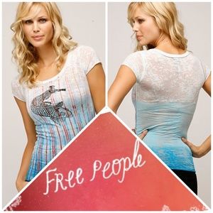 Free people shirt Shanghai Yogi Tee sz L