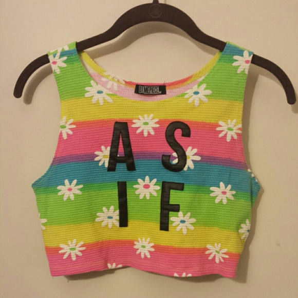 Dimepiece LA "AS IF" Daisy Crop Top