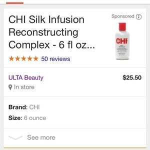 Chi silk infusion hair care