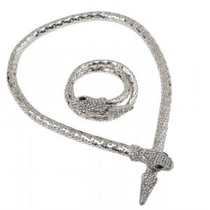 Serpent necklace with bracelet