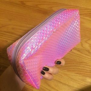 Pink Holographic Makeup bag from Urban Outfitters