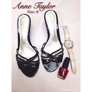 Anne Taylor Black Patent Heels