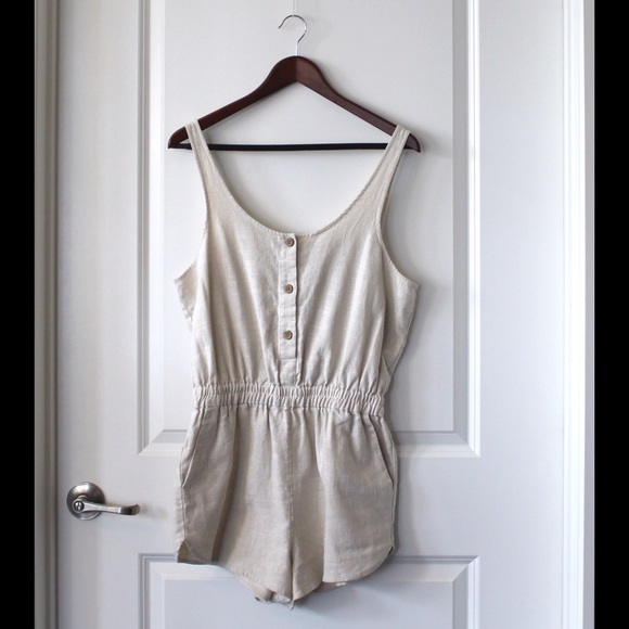 SPARKLE & FADE CREAM ROMPER FROM UO