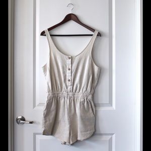 SPARKLE & FADE CREAM ROMPER FROM UO
