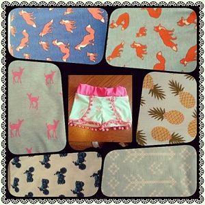 Coachella pompom and lace trim shorts