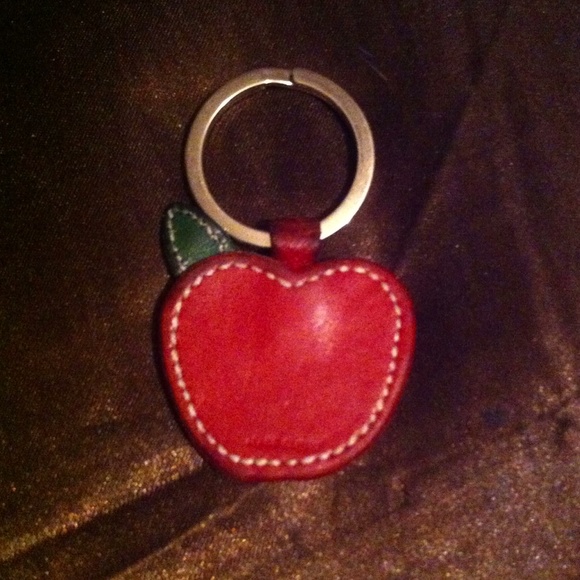Coach Leather Apple Key Chain - Picture 2 of 2