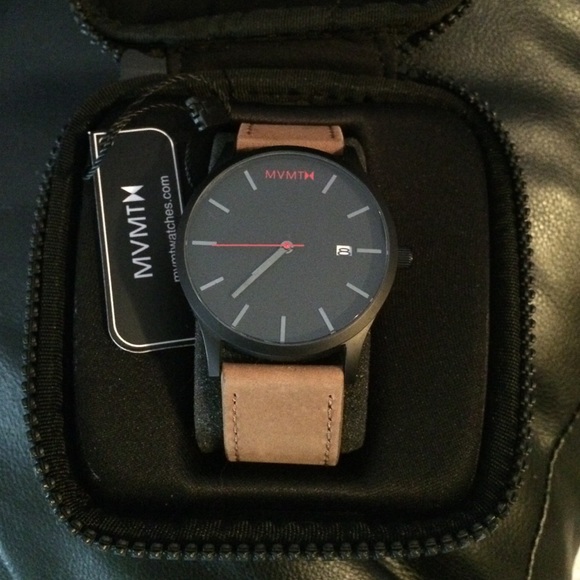 Leather MVMT watch
