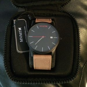 Leather MVMT watch