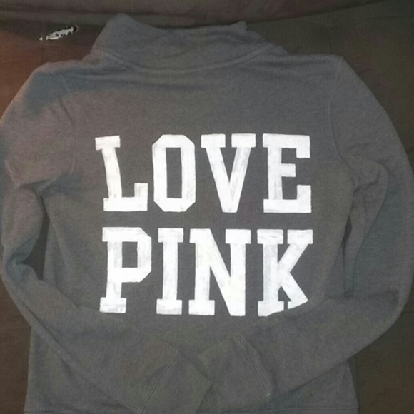 PINK GREY HALF-ZIP