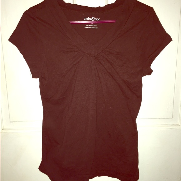 Brown VNeck Top