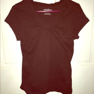 Brown VNeck Top