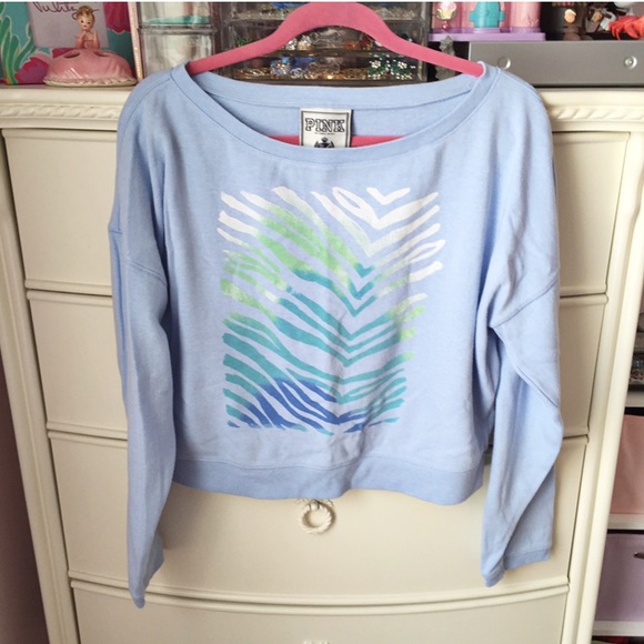 Rare! Victoria's Secret PINK Zebra sweatshirt
