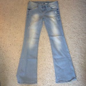 Low waist, Bootcut, Light Blue Denim Jeans - H & M