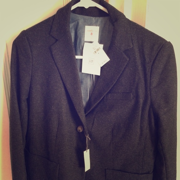 NWT Gap Man-tailored tweed blazer. Never worn.