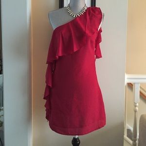 Forever 21 Rory Beck Red One Shoulder Dress
