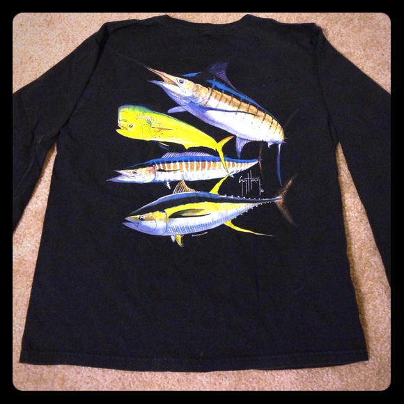 Black long sleeve Guy Harvey shirt