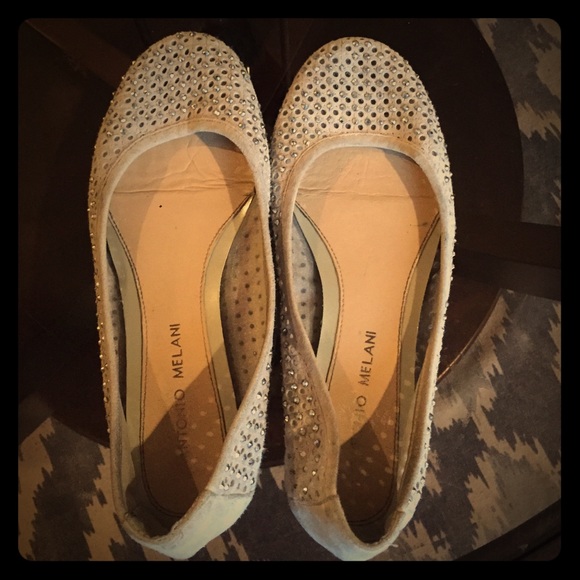 Rhinestone studded flats