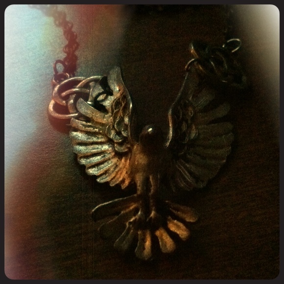 Silver Raven necklace