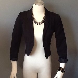 Cute black blazer and jewelry