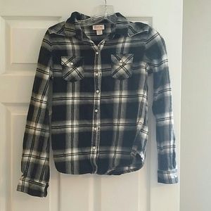 Black and white flannel