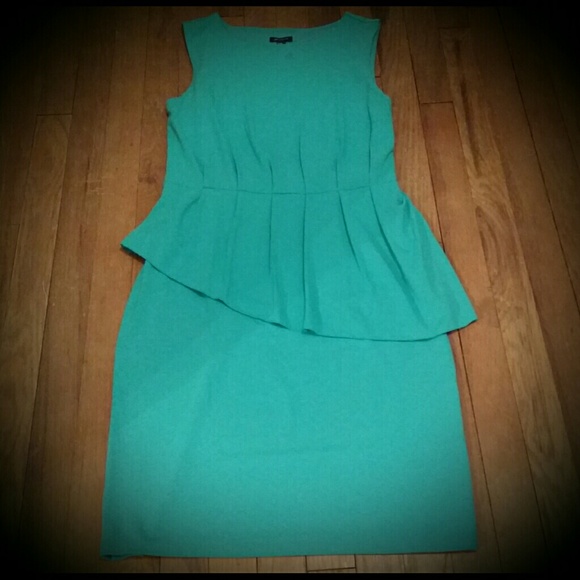 Ann Taylor Sleeve Dress with Peplum