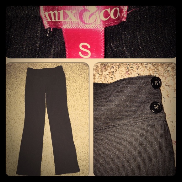Mix and co black dress pants size small