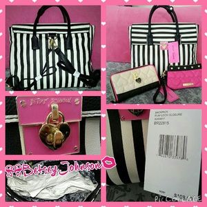*SOLD*Betsey Johnson stylish handbag/backpack