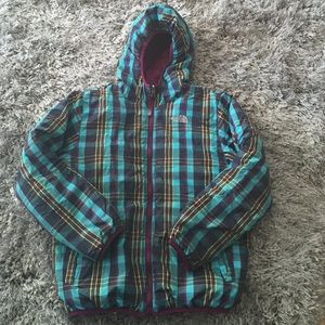 The North Face girls reversible down jacket