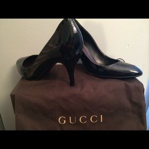 Gucci Black Patent Pumps