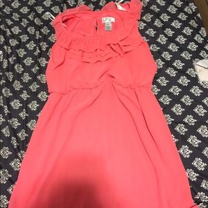 Coral dress. Great for Easter.