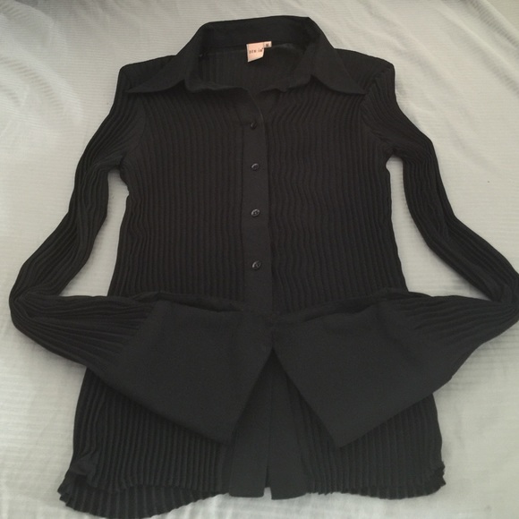 Tops - Black sheer blouse