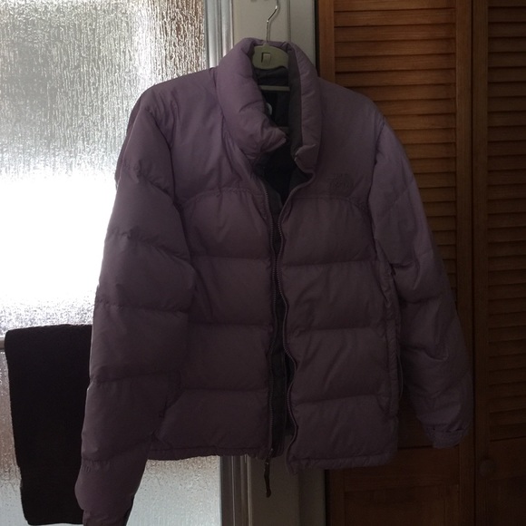 North face lavender jacket woman's large
