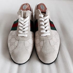 Authentic men's Guccisima beige sneakers