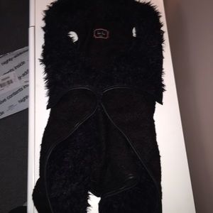 Faux fur vest with pockets!