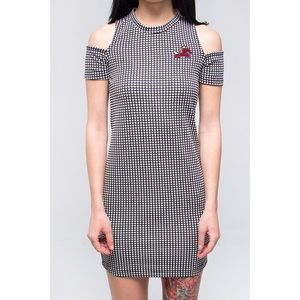 Off the shoulder body con dress