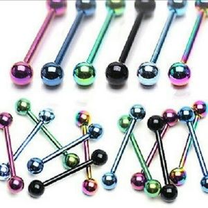 14g tongue/nipple rings lot