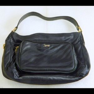 Talbots Black Soft Fabric Purse